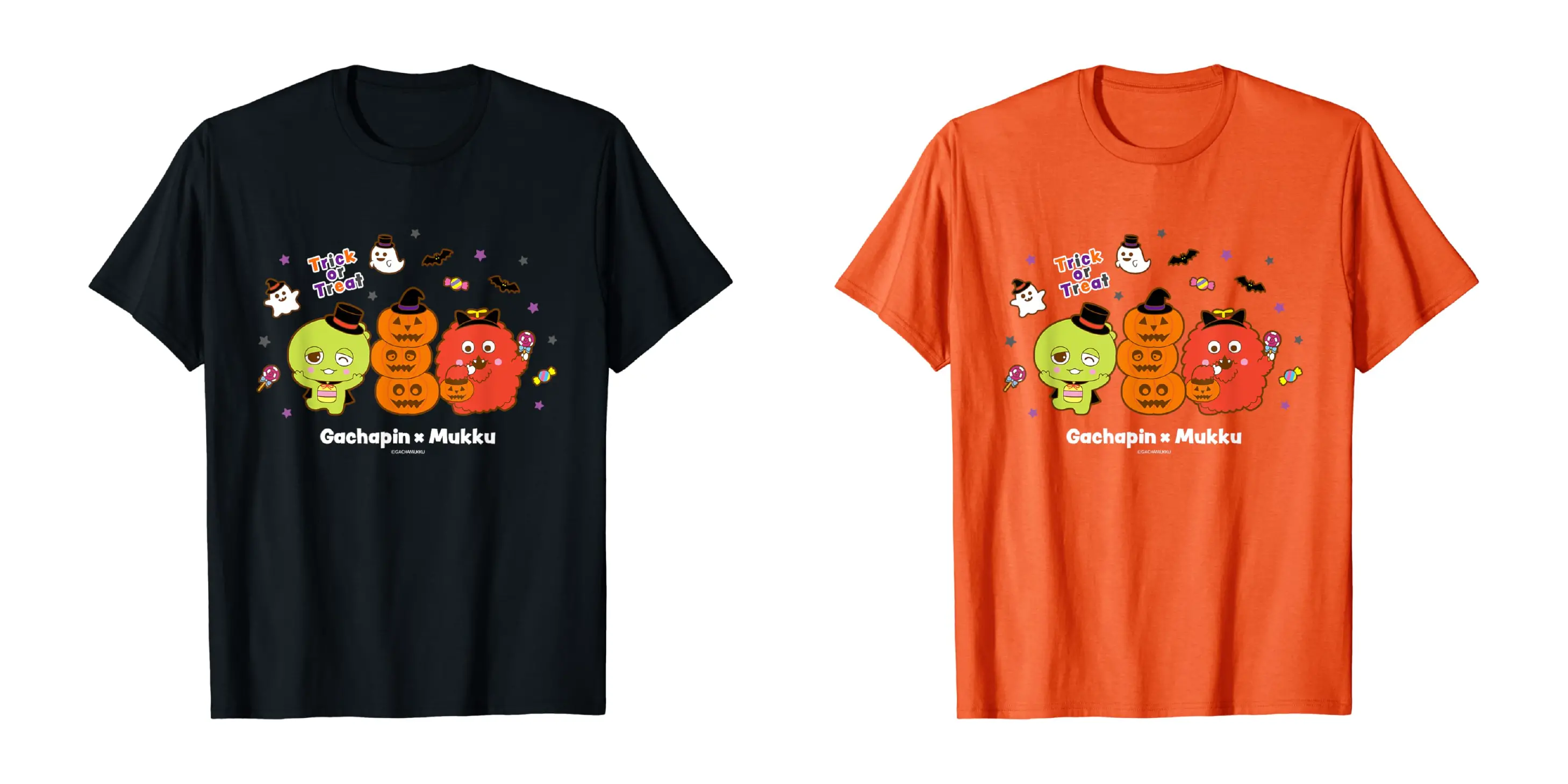 ガチャピン・ムック50周年記念＜Halloween＞大人用 Tシャツ