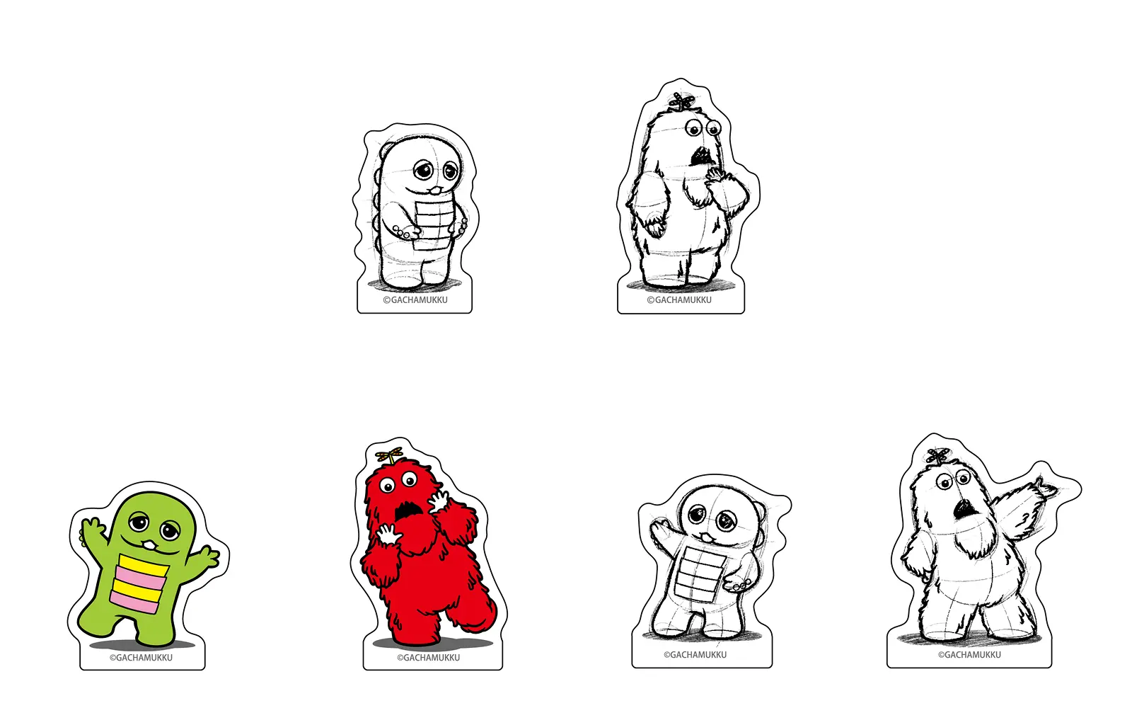 アクリルマスコット（ランダム/全6種） デザインA