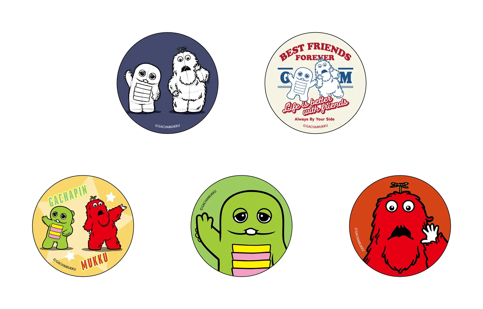 カンバッジ（ランダム/全5種）　デザインA