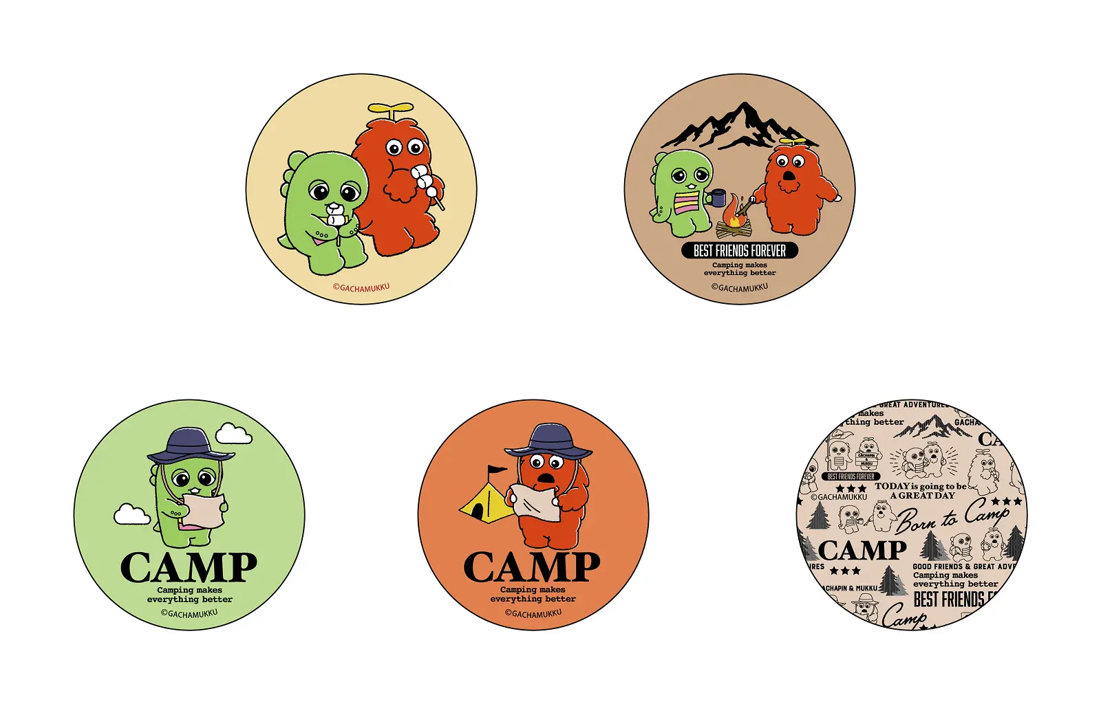 カンバッジ（ランダム/全5種）　デザインB