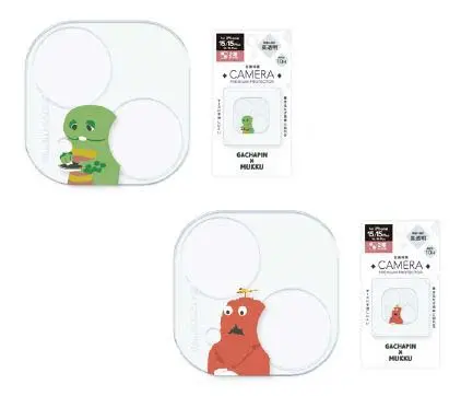 iPhone15/15Plus/14/14Plus用カメラプロテクター ガチャピン/ムック