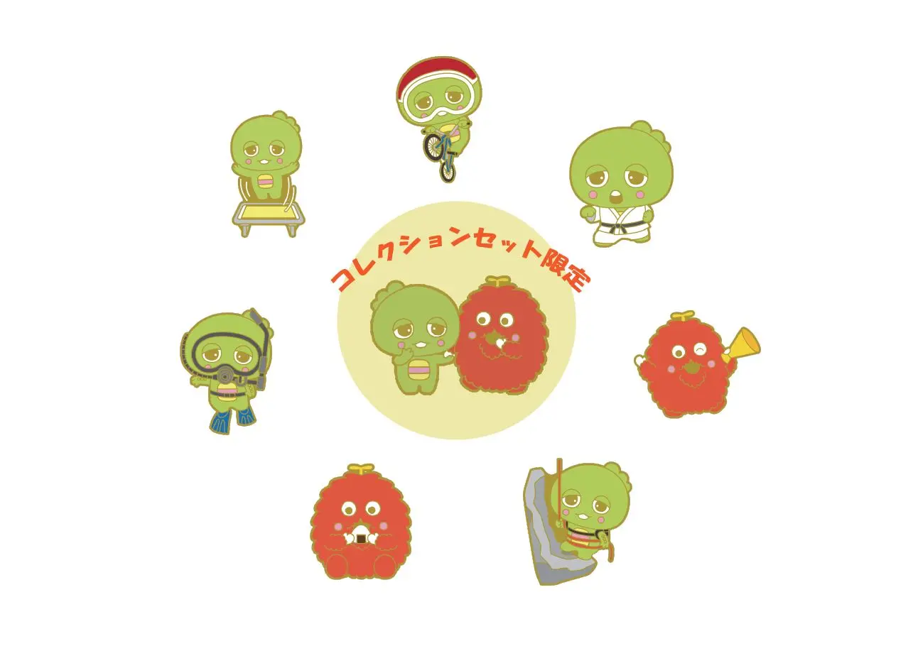 ガチャピンチャレンジピンズコレクション
