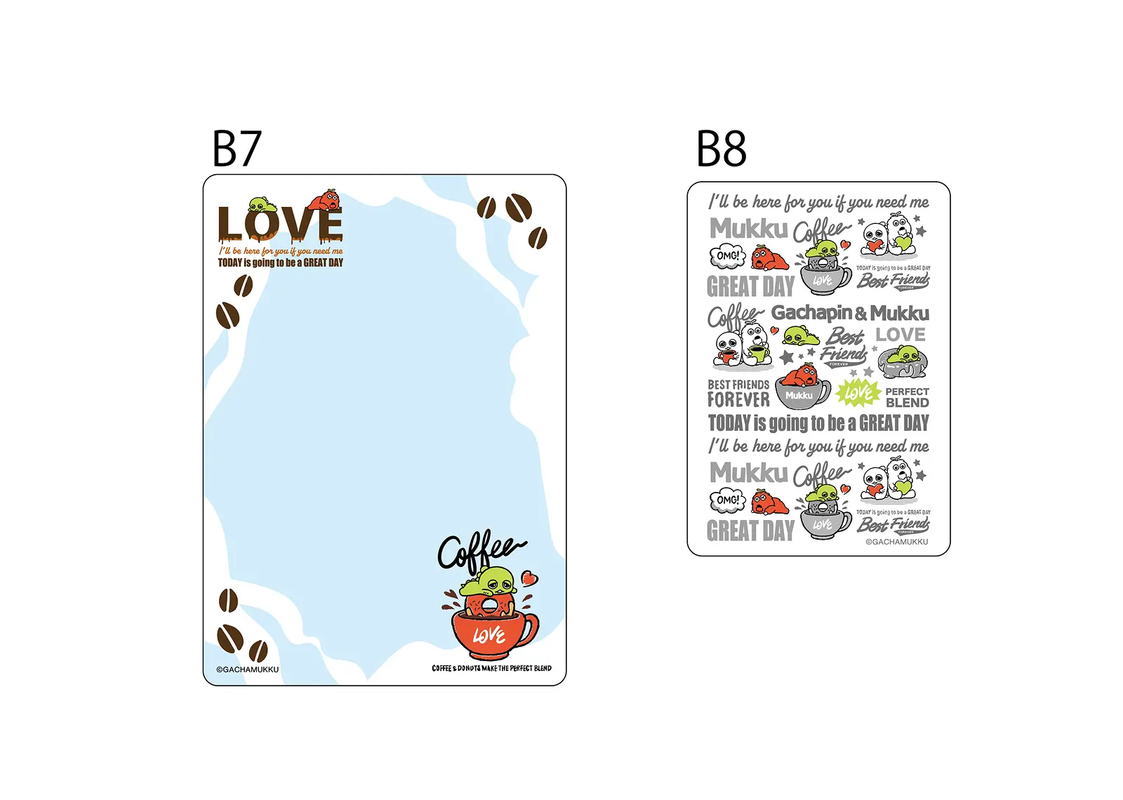 ガチャピン・ムック 硬質カードケースセット　COFFEE ver.