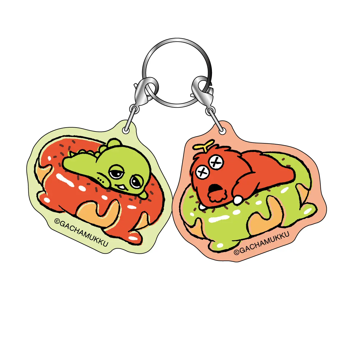 ガチャピン・ムック なかよしキーチャーム ドーナツ COFFEE ver.